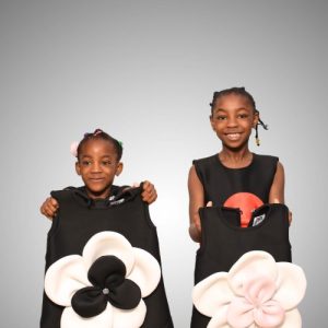 Petal Pop Party Dress (Black)