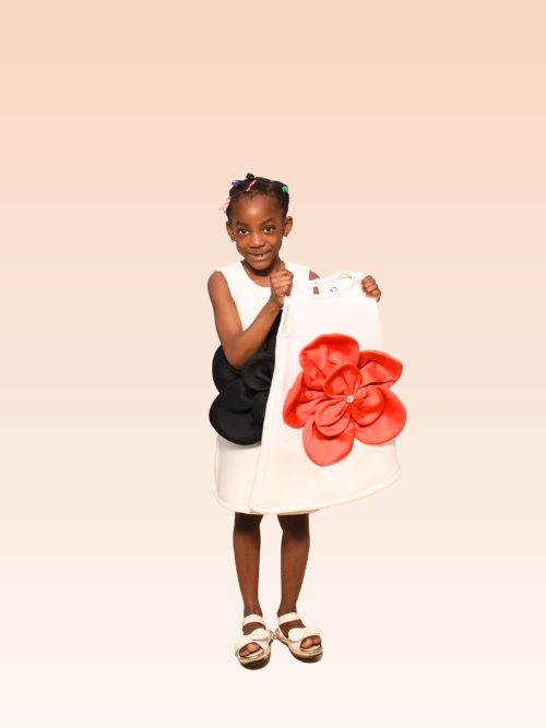 Petal Pop Party Dress (White)