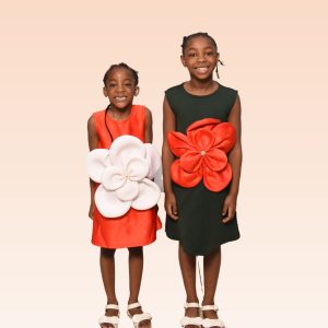 Petal Pop Party Dress (Red)