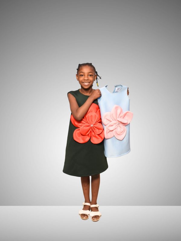 Petal Pop Party Dress (Black)