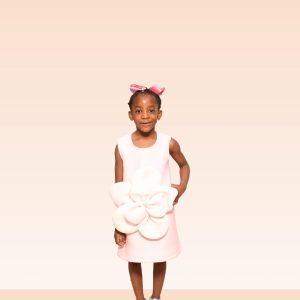 Petal Pop Party Dress (Peach)