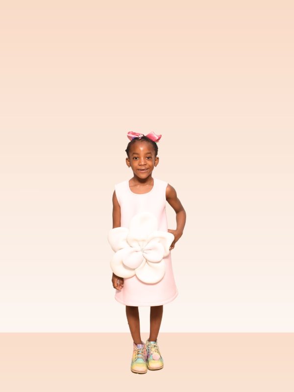 Petal Pop Party Dress (White)