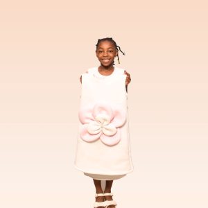 Petal Pop Party Dress (White)