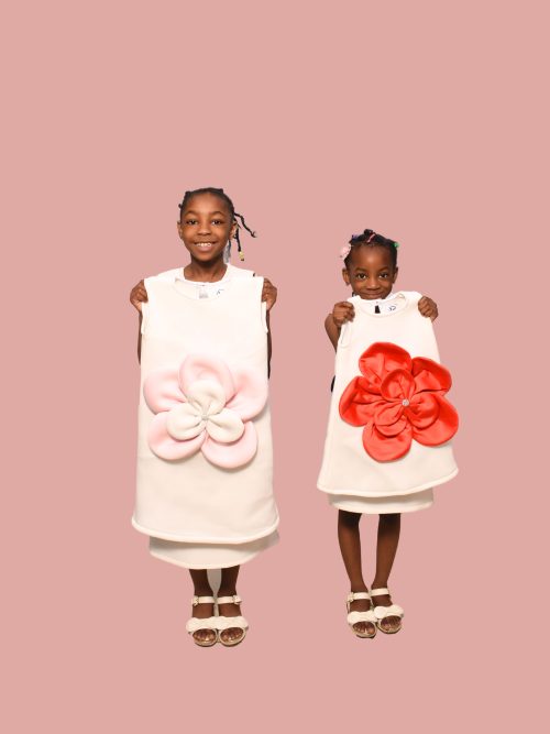 Petal Pop Party Dress (White)