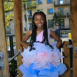 Candy Cloud Tutu Dress (Blue)