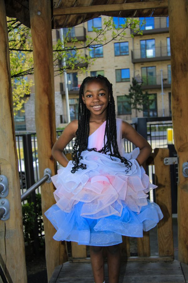 Candy Cloud Tutu Dress (Blue)